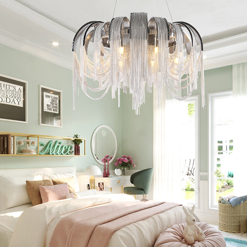 Alisa Modern Aluminum Chain Tassel - Yami Lightings