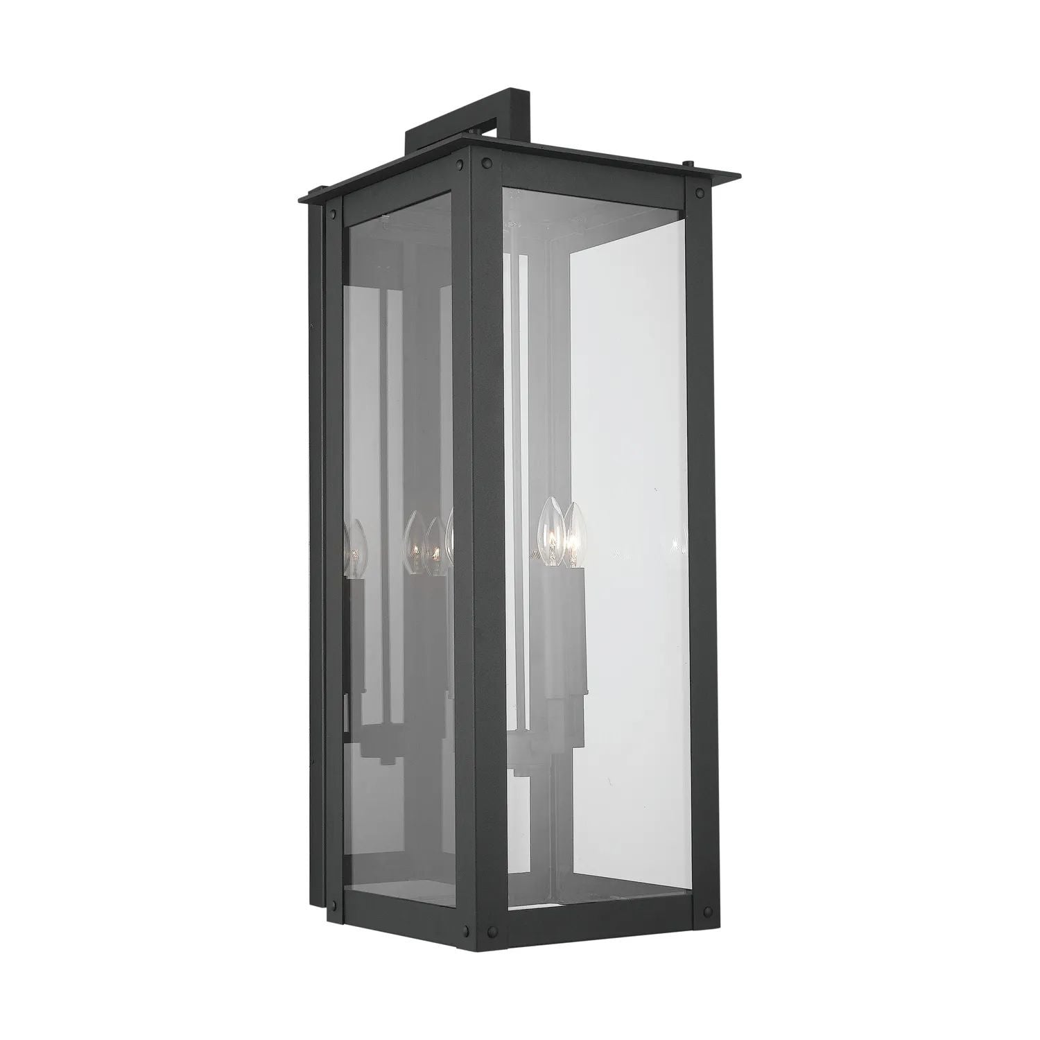 Black Box 36"H 4-Light Lantern Wall Sconce Outdoor