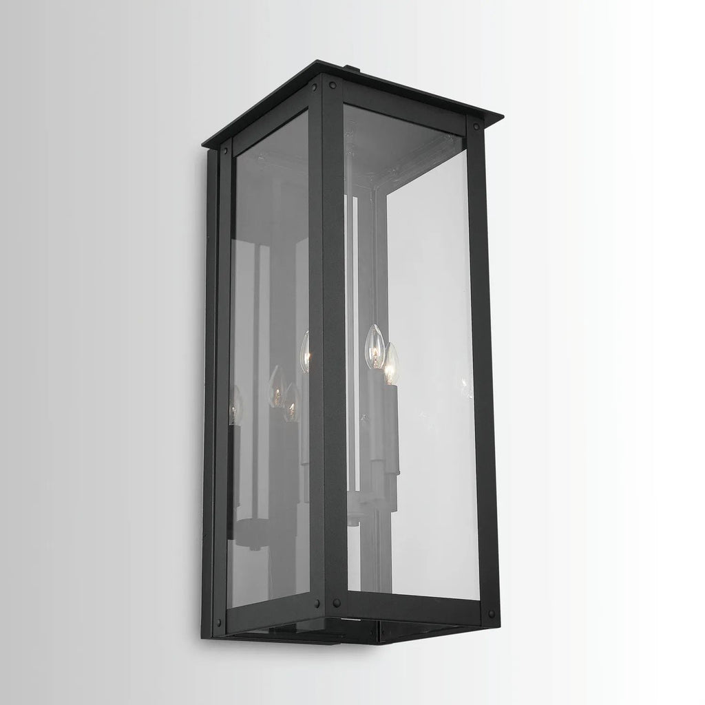 Black Box 36"H 4-Light Lantern Wall Sconce Outdoor