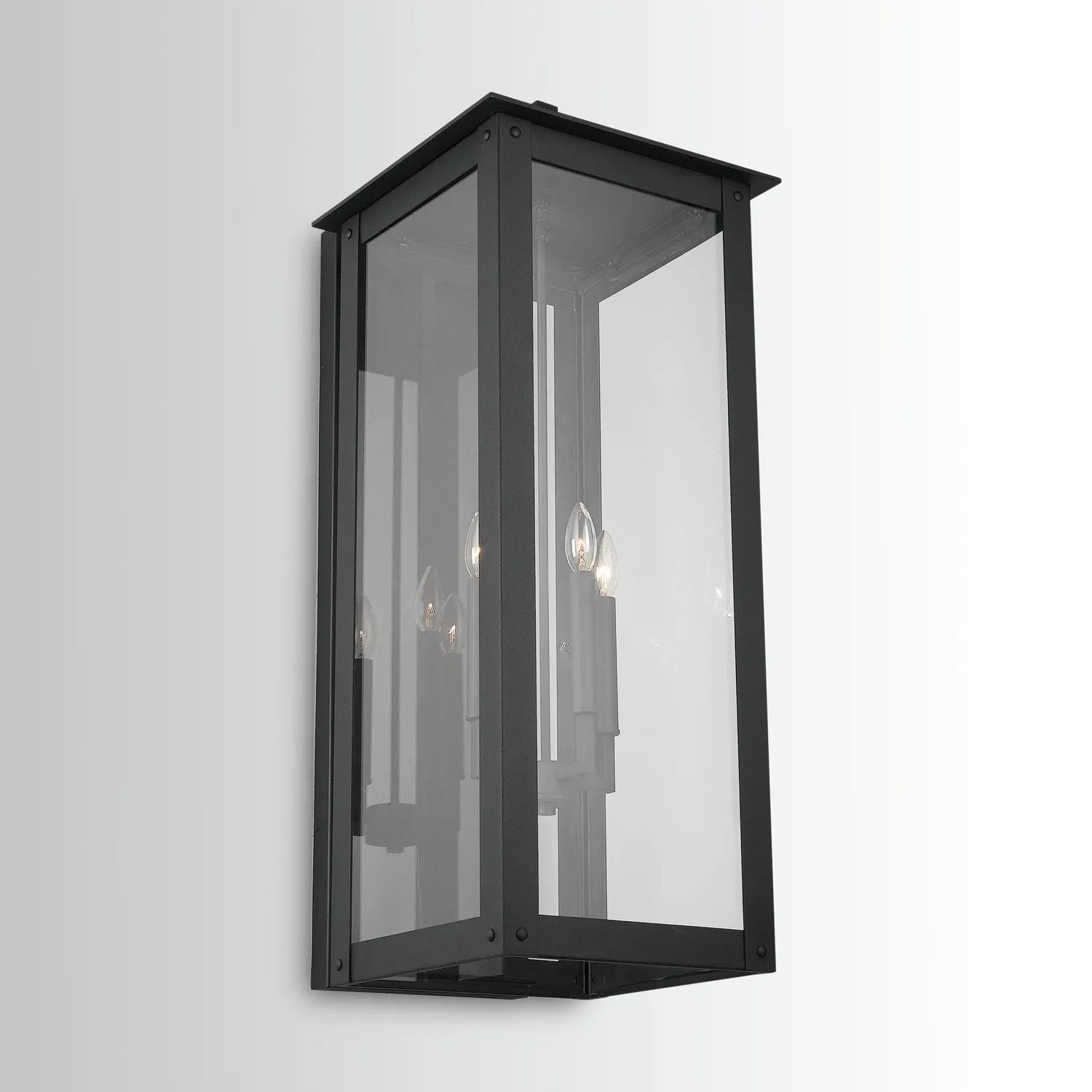 Black Box 36"H 4-Light Lantern Wall Sconce Outdoor