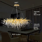 Modern Crystal Branch Raindrop Chandelier - Yami Lightings