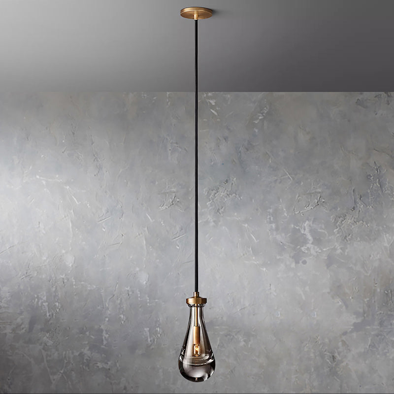Raindrop Pendant VintageBrass - Yami Lightings