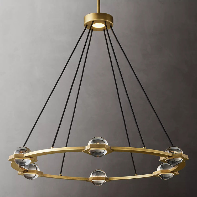 Planet Round Chandelier - Yami Lightings