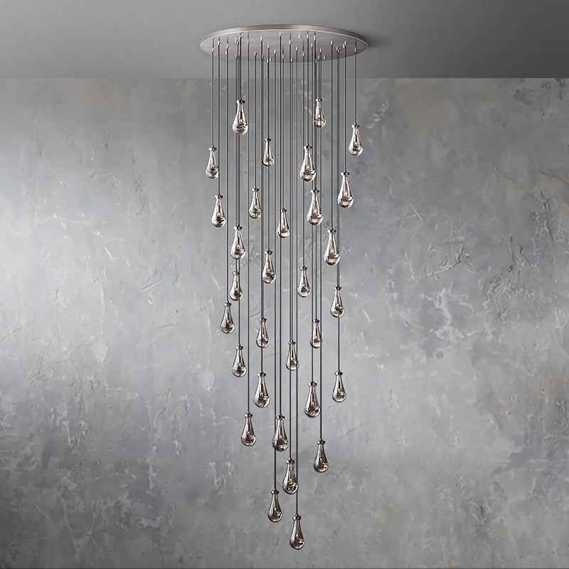 Raindrop Round Chandelier D60" - Yami Lightings