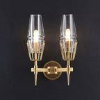 Delia Crystal Double Sconce - Yami Lightings