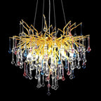 Doris Colorful Crystal Chandelier for Dining Room - Yami Lightings