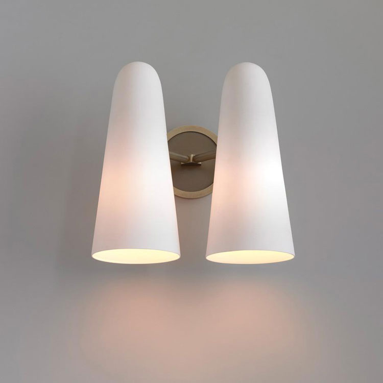 Cosima Porcelain Double Sconce - Yami Lightings