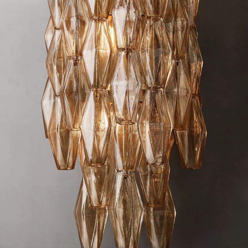 Murano Smoke Glass Sconce - Yami Lightings
