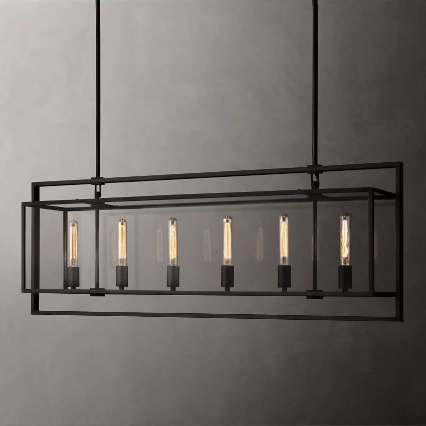 Beckman Rectangular Chandelier 54" - Yami Lightings