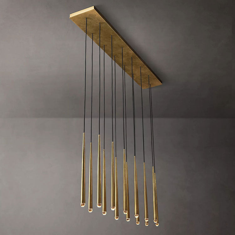 Artemis Linear Tapered Tubular Chandelier - Yami Lightings