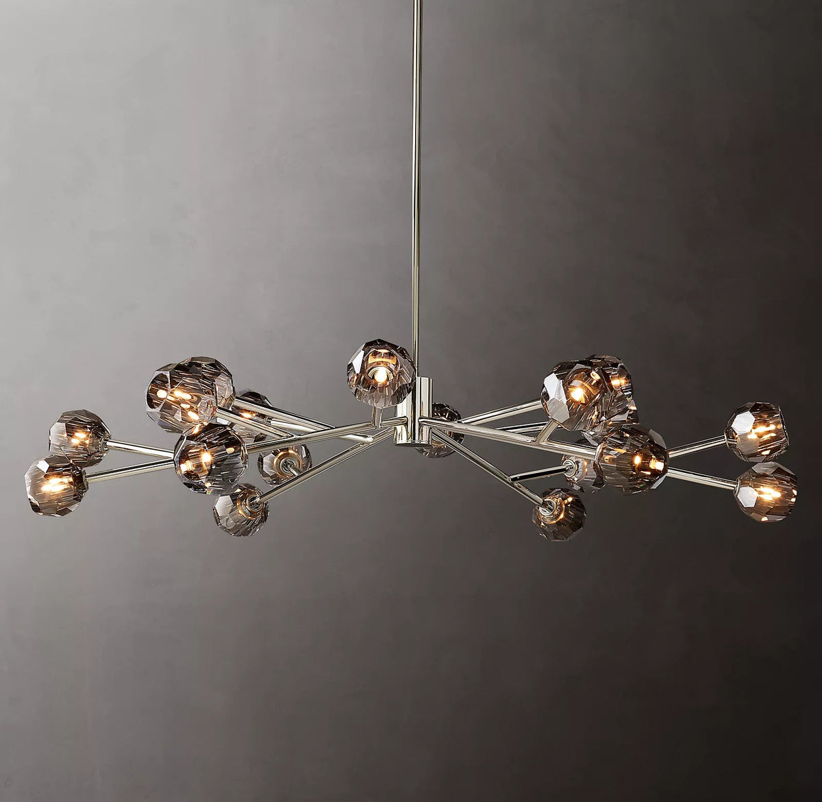 Belle De Crystal Ball Round Chandelier 60" - Yami Lightings