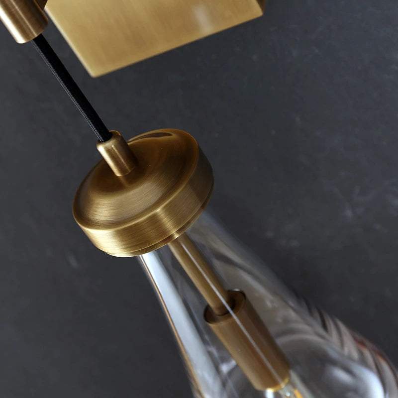 Raindrop Sconce VintageBrass - Yami Lightings