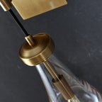 Raindrop Sconce VintageBrass - Yami Lightings