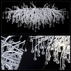 Doris Silver Branch Chandelier Light Fixture - Yami Lightings