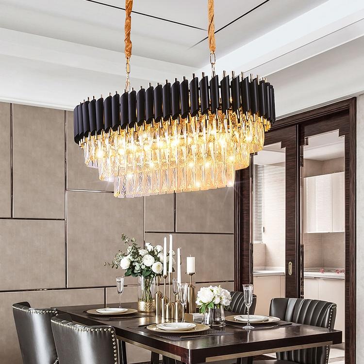 Sheila Oval Crystal Chandelier - Yami Lightings