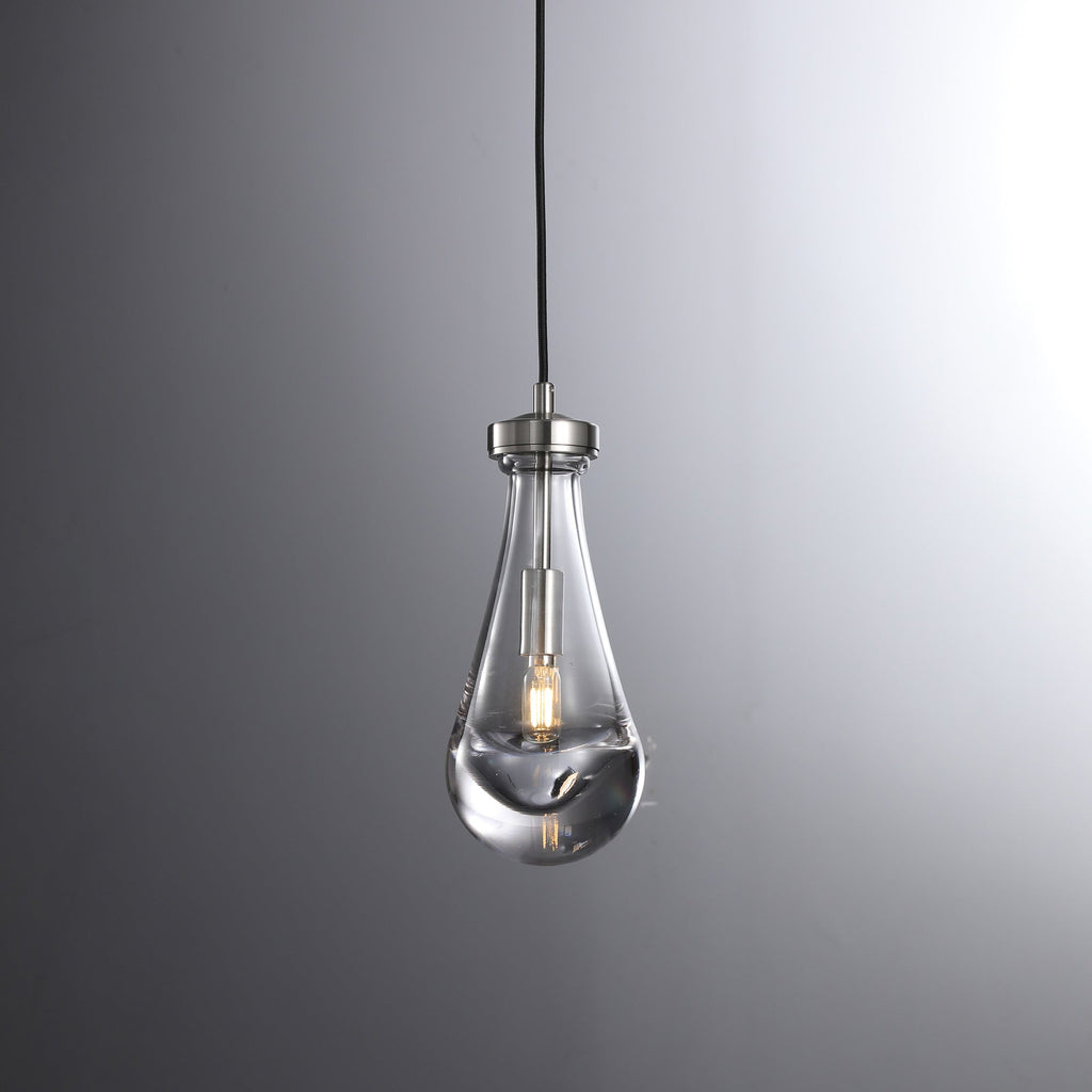 Raindrop Pendant Satin Nickel - Yami Lightings