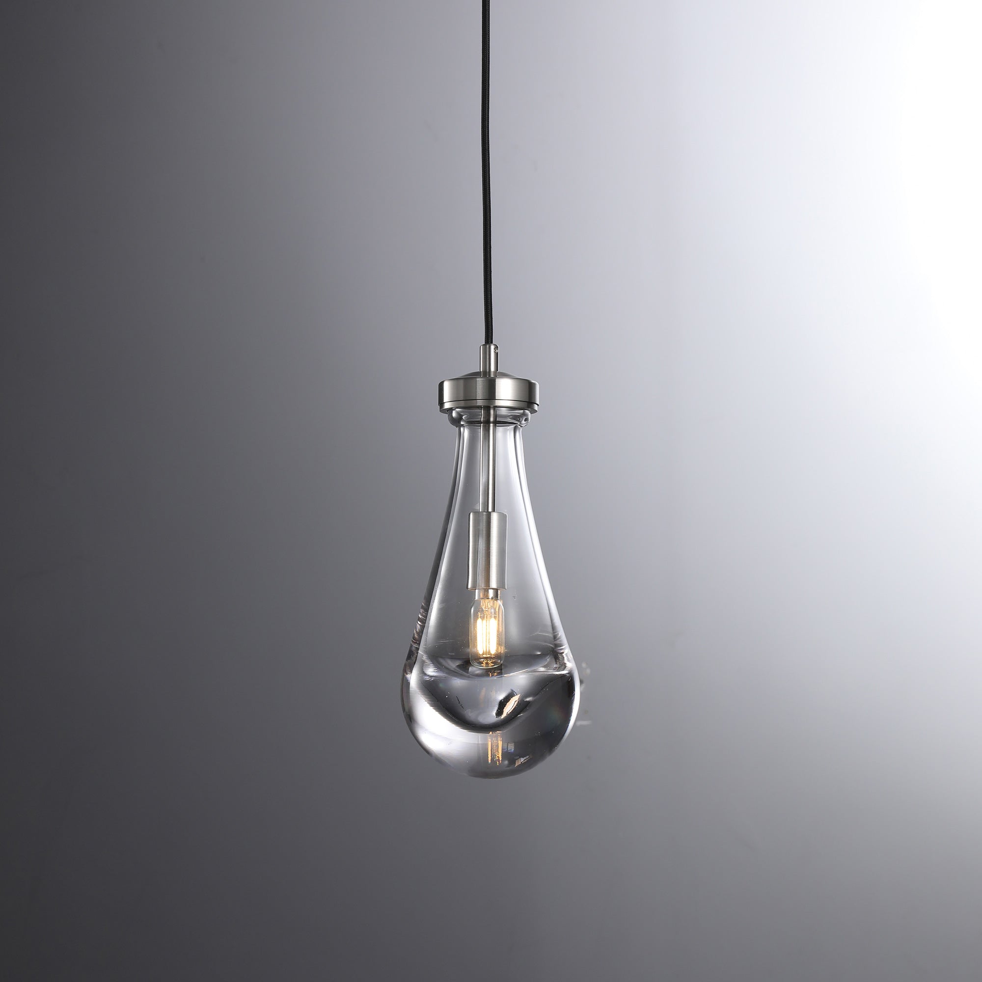 Raindrop Pendant Satin Nickel - Yami Lightings