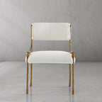Thaddeus Retro Copper Iron Frame Armless Dining Chair