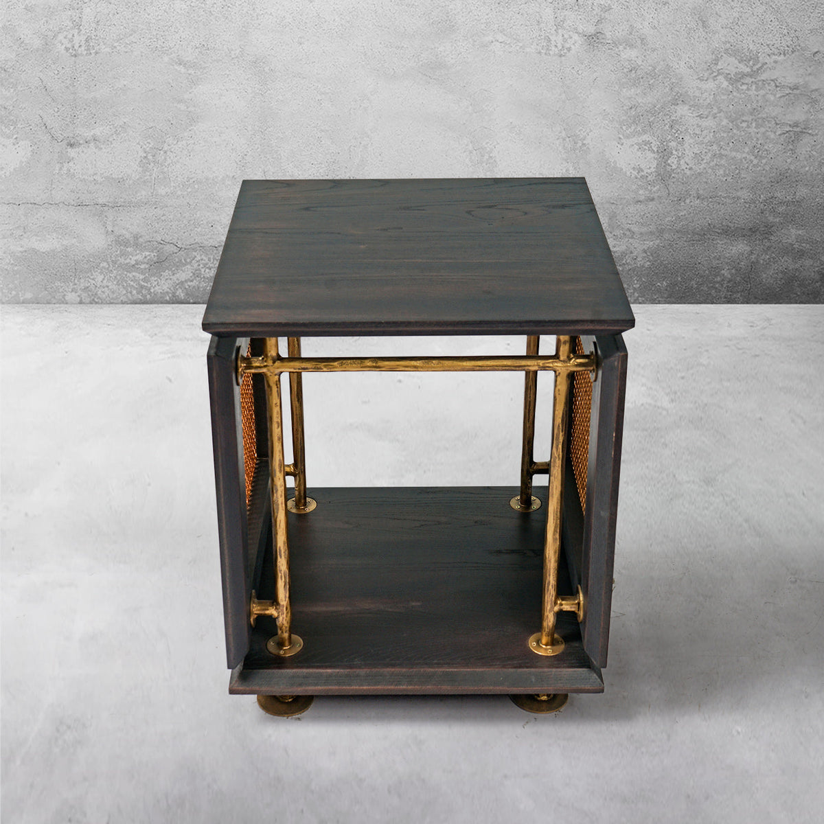 Thaddeus Woven Rattan Side Table