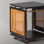 Thaddeus Woven Rattan Side Table
