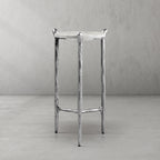 Thaddeus Round  Horn Marble Coffee Table & Side Table