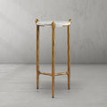 Thaddeus Round  Horn Marble Coffee Table & Side Table