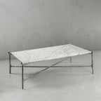 Thaddeus Square Horn Marble Coffee Table 39" 50"
