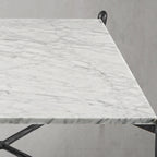 Thaddeus Square Horn Marble Coffee Table 39" 50"