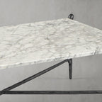 Thaddeus Square Horn Marble Coffee Table 39" 50"
