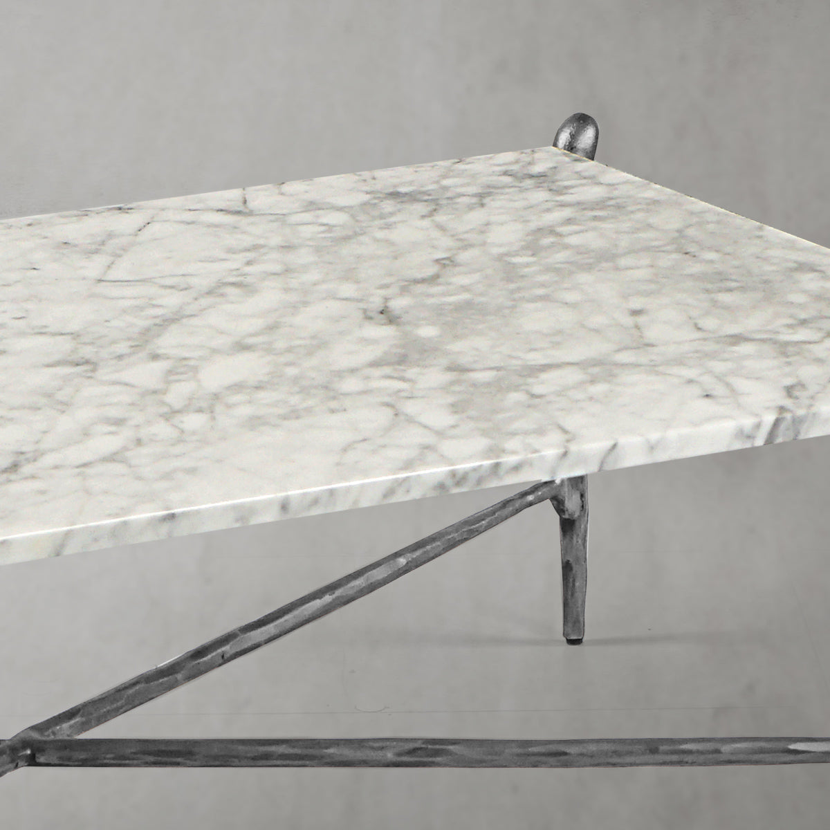 Thaddeus Square Horn Marble Coffee Table 39" 50"