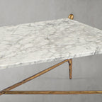 Thaddeus Square Horn Marble Coffee Table 39" 50"