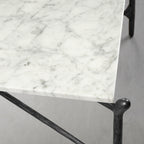 Thaddeus Square Horn Marble Coffee Table 39" 50"