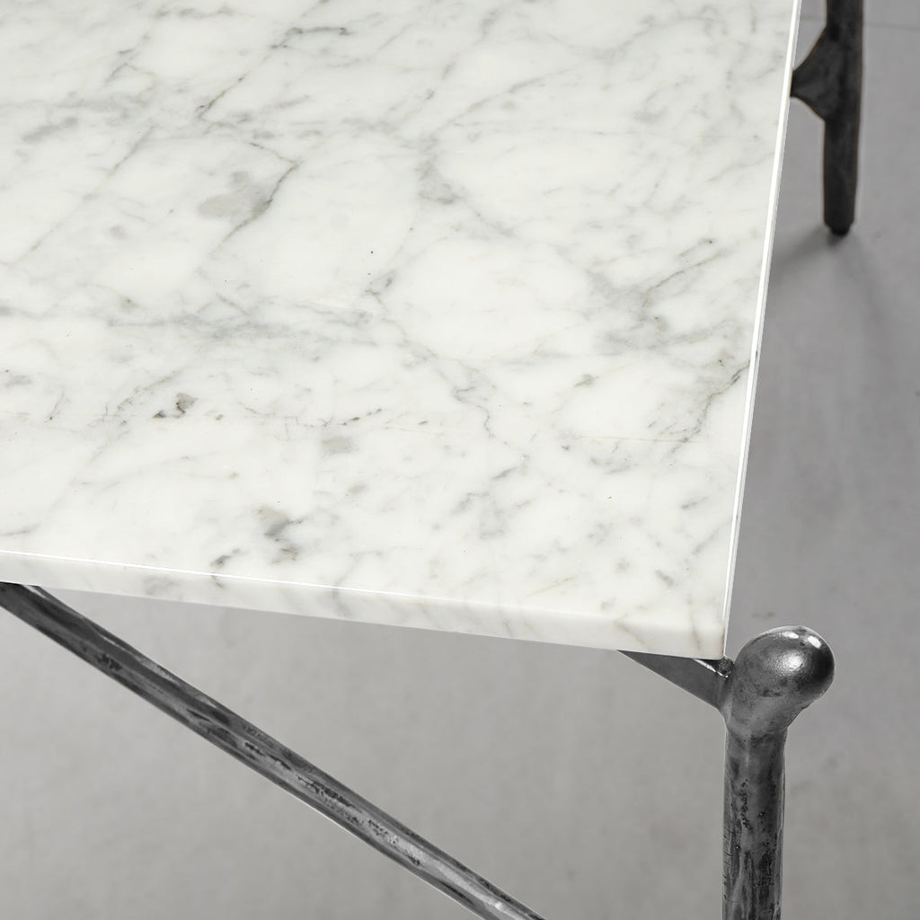 Thaddeus Square Horn Marble Coffee Table 39" 50"