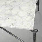 Thaddeus Square Horn Marble Coffee Table 39" 50"