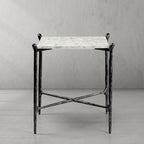 Thaddeus Square Marble Side Table
