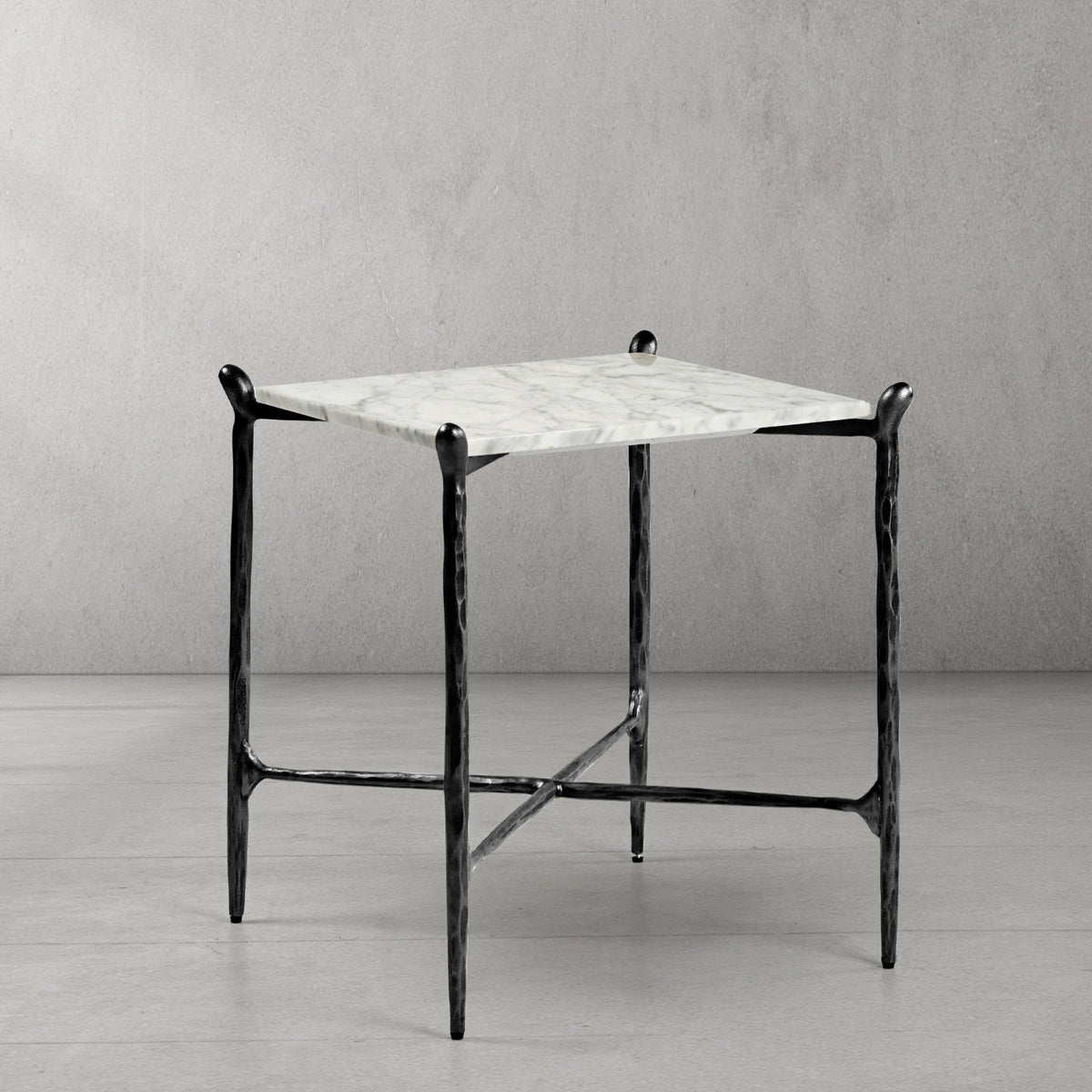 Thaddeus Square Marble Side Table