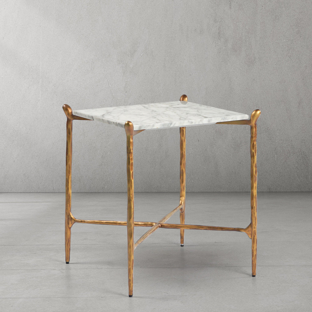 Thaddeus Square Marble Side Table
