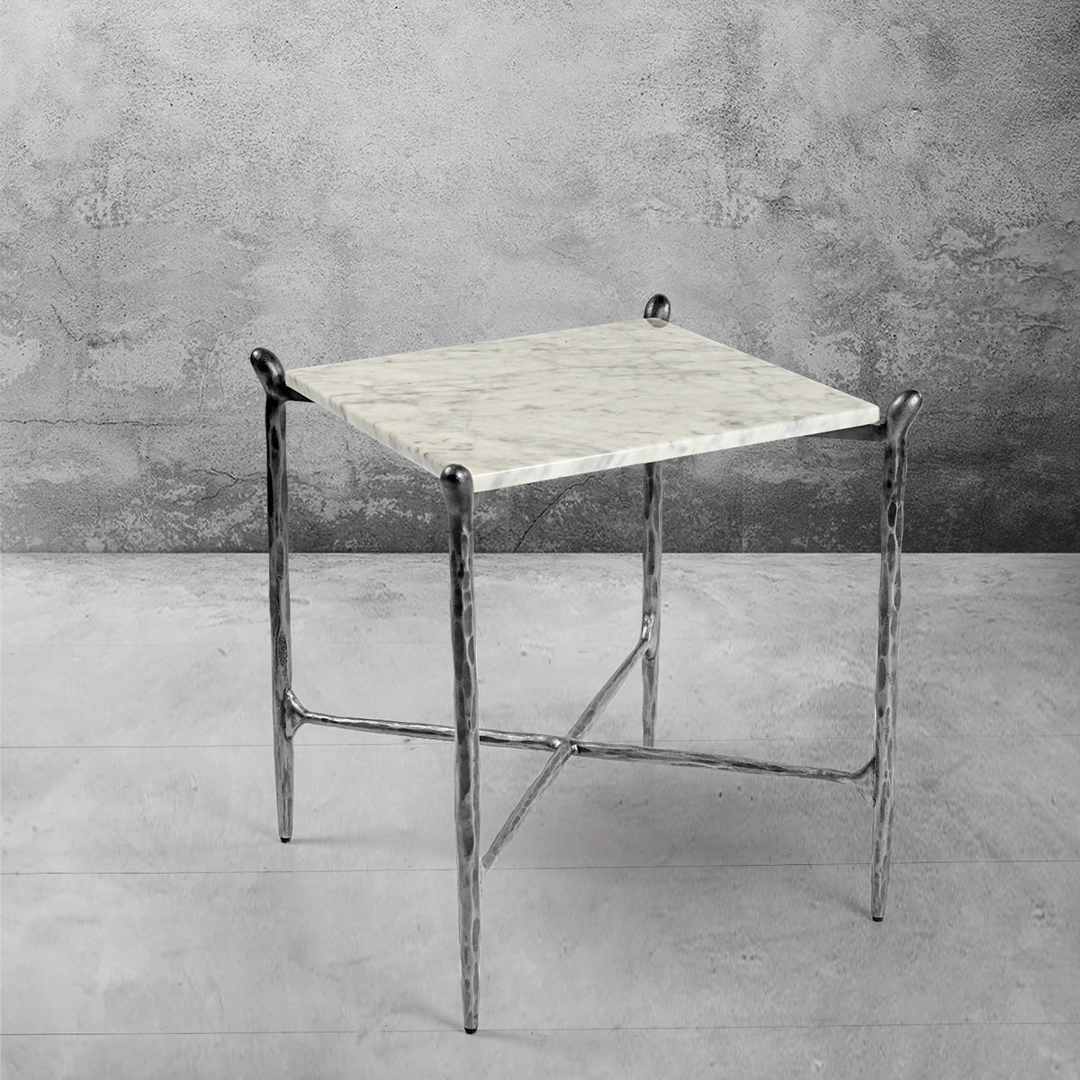 Thaddeus Square Marble Side Table