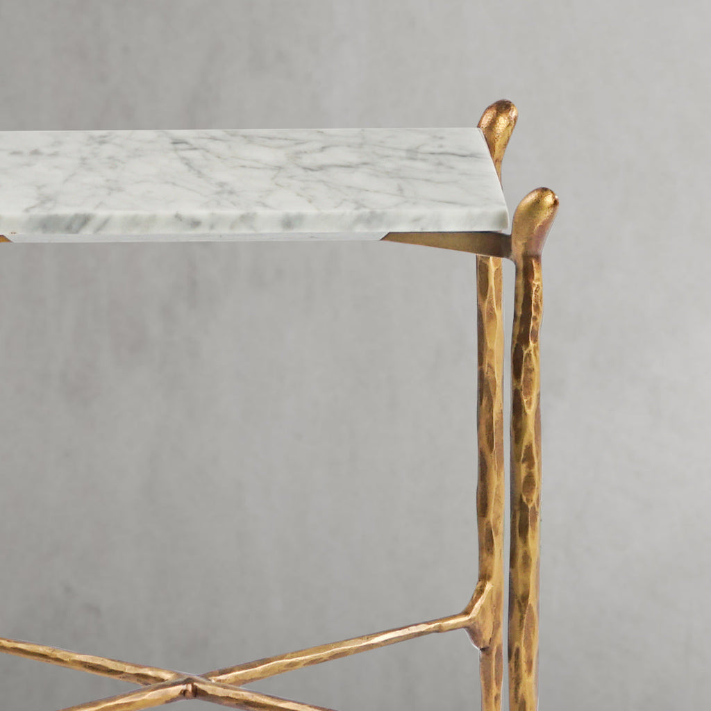 Thaddeus Square Marble Side Table