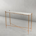 Thaddeus Rectangle Horn Marble Console Table