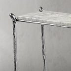 Thaddeus Rectangle Horn Marble Console Table