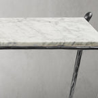 Thaddeus Rectangle Horn Marble Console Table
