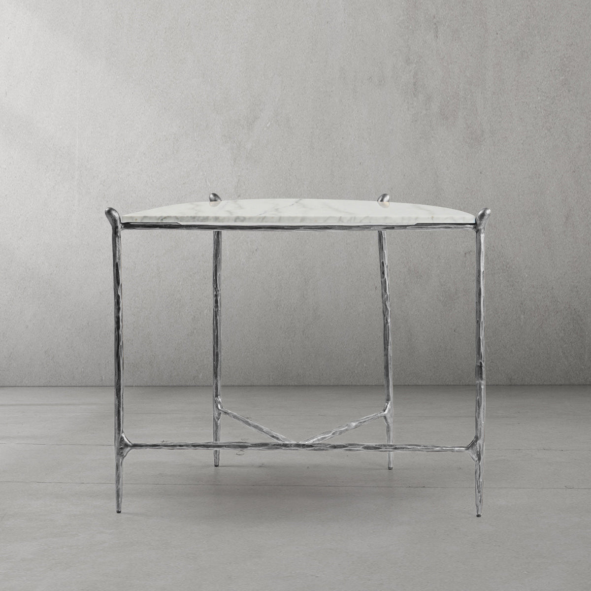 Thaddeus Horn Semi-Circle Marble Console Table