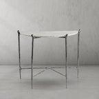 Thaddeus Horn Semi-Circle Marble Console Table