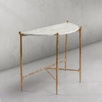Thaddeus Horn Semi-Circle Marble Console Table