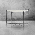 Thaddeus Horn Semi-Circle Marble Console Table