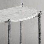Thaddeus Horn Semi-Circle Marble Console Table