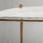 Thaddeus Horn Semi-Circle Marble Console Table