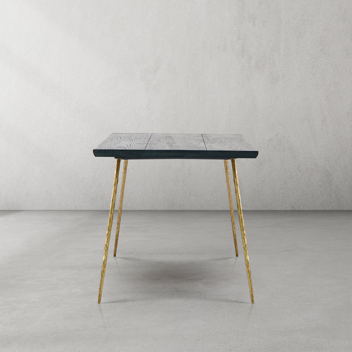 Thaddeus Vintage Style Metal Frame Dining Table