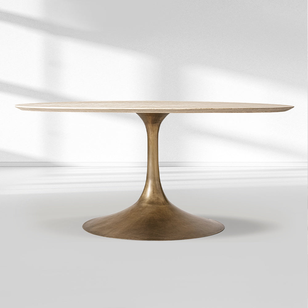 Aera Stone Round Dining Table
